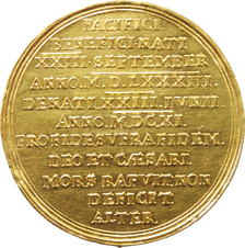 Sachsens teuerste Münze — Christian II. 10 Dukaten (Revers)