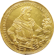 Sachsens teuerste Münze — Christian II. 10 Dukaten (Avers)